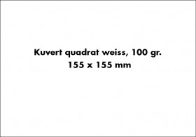 Kuvert für Trauerkarten Quadrat