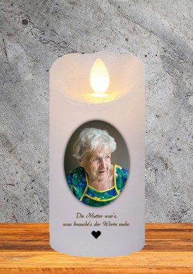 LED-Echtwachs-Gedenkkerzen mit Timer 6/18h