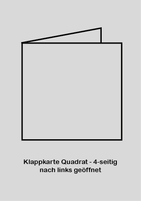 Quadratische Faltkarte zur Trauer & Danksagung im Trauerfall
