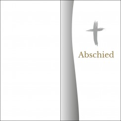 100221 Trauerkarte DL Hoch 4-seitig, ohne Kuvert 