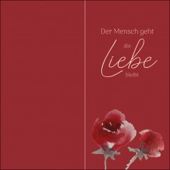 100222 Trauerkarte DL Hoch 4-seitig, ohne Kuvert 