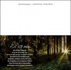 Trauerkarte "Waldlichtung" (100404) 