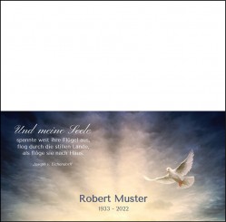 Trauerdanksagung "Taube" (100405) 