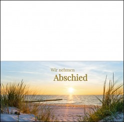 Trauerkarte "Sommerabend am Meer" (100407) 