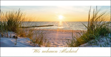 Trauerkarte "Sommerabend am Meer" (100611) 