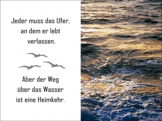 111 Sterbebild Weg über das Wasser 