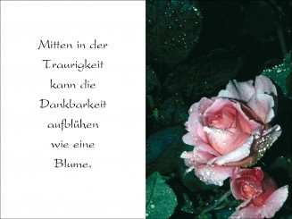 1012 Sterbebild Blume der Trauer 