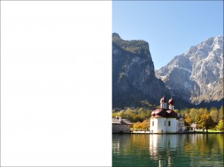 1014 Sterbebild Kirche St. Bartholomä am Königssee 