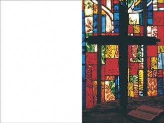 115 Sterbebild Kreuz mit Buch 