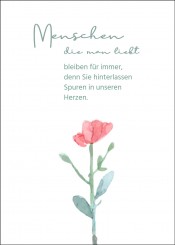 Gedenkkarte "Blume in aquarell" (1371) 