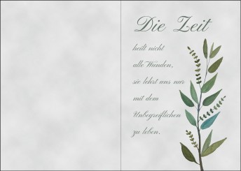 Trauerkarte "Die Zeit" (1439) 