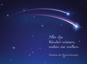 144 Sterbebild Sternschnuppe 