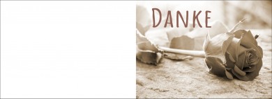 1502 Trauerkarte 4-seitig DIN A 6 Quer, ohne Kuvert 