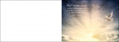 1506 Trauerkarte 4-seitig DIN A 6 Quer, ohne Kuvert 