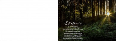 1586 Trauerkarte 4-seitig DIN A 6 Quer, ohne Kuvert 