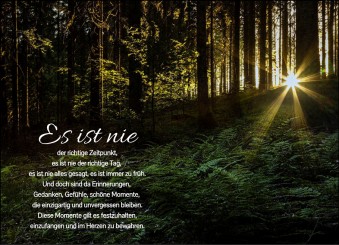 Trauerkarte "Waldlichtung" (1670) 