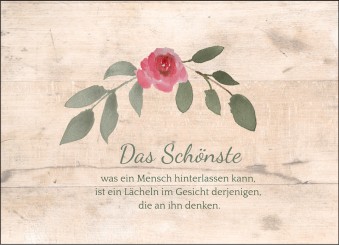 Trauerkarte "Kunstmotiv Rosen" (1674) 