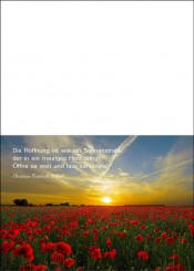 1774 Trauerkarte 4-seitig DIN A 6 nach oben, ohne Kuvert 