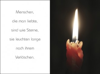 1818 Sterbebild Kerze 