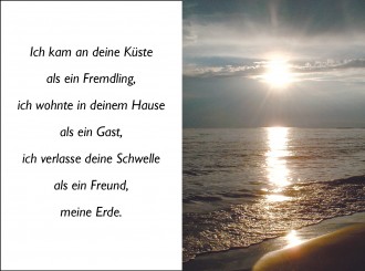 18022 Sterbebild Sonnenuntergang am Meer 