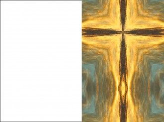 18027 Sterbebild Kreuz abstrakt 