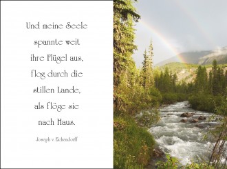 1844 Sterbebild Regenbogenhimmel 