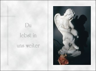 1862 Sterbebild Schattenengel 