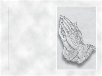 18072 Sterbebild Betende Hand 