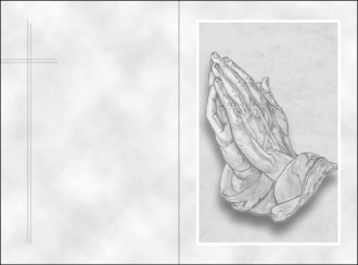 1872 Sterbebild Betende Hand 