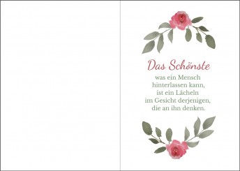 Trauerkarte "Kunstmotiv Rosen" (1907) 