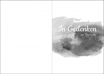 Trauerkarte "künstlerisch" (1909) 