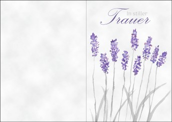 Trauerkarte "Lavendel" (1916) 