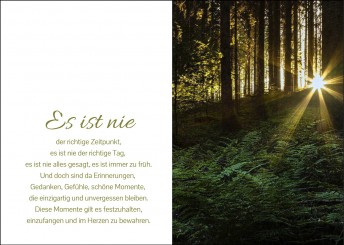 Trauerkarte "Waldlichtung" (1922) 