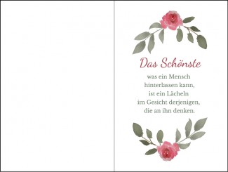 267 Sterbebild Kunstmotiv Rosen 