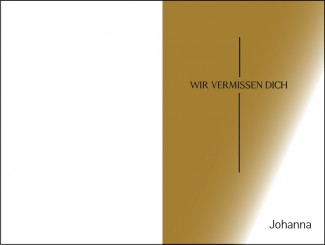 276 Sterbebild Wir vermissen Dich 