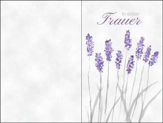 277 Sterbebild Lavendel aquarell 