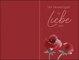 284 Sterbebild Der Mensch geht - die Liebe bleibt 
