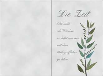 4041 Sterbebild Die Zeit 