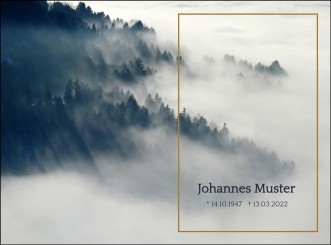 4046 Sterbebild Landschaft im Nebeleffekt 