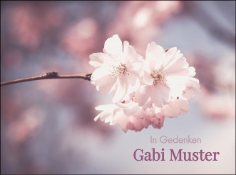 4047 Sterbebild Blumenmotiv im Pastellton 