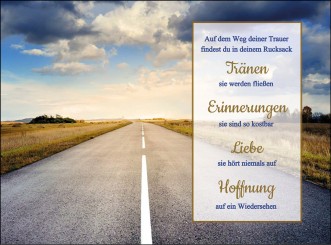 4049 Sterbebild Weg der Trauer 