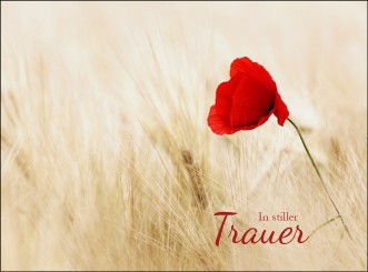 4060 Sterbebild Mohnblume 
