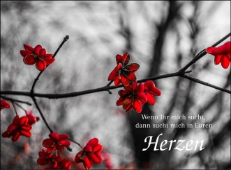 4074 Sterbebild Blumenzweig 