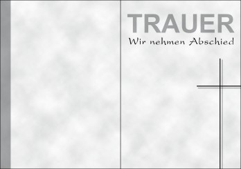 Trauerkarte "Kreuz" (1422) 