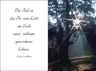 704 Sterbebild Tor zum Licht 