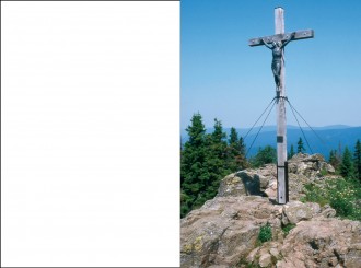 7010 Sterbebild Kreuz am Berg 
