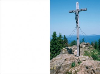 710 Sterbebild Kreuz am Berg 