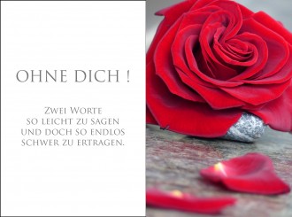 7018 Sterbebild Rosenblätter 