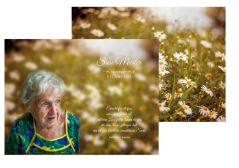 Sterbebild Blumenwiese 