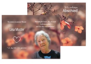 Sterbebild Herbststimmung 